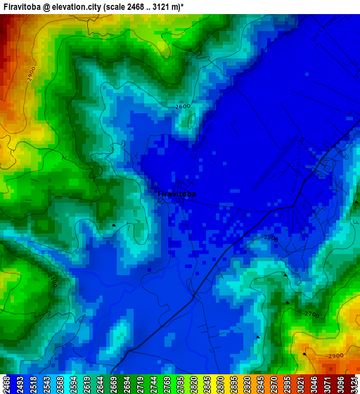 Firavitoba elevation map