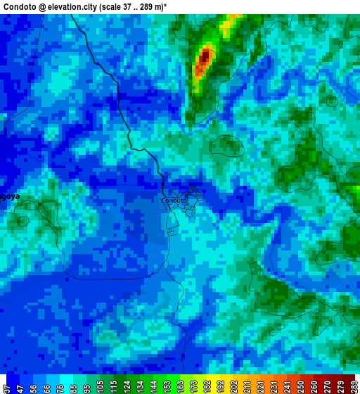 Condoto elevation map