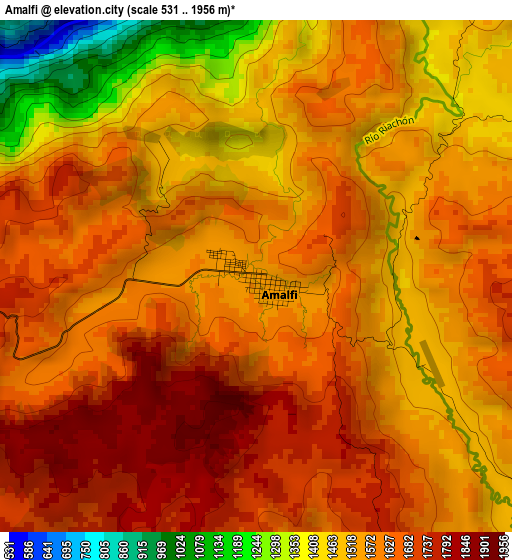 Amalfi elevation map