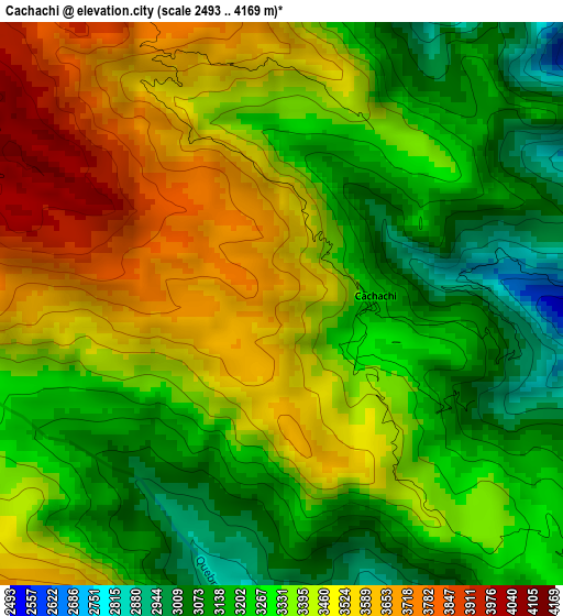 Cachachi elevation map