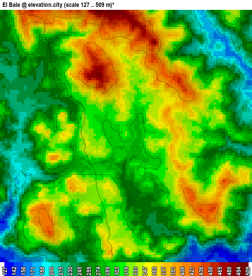 El Bale elevation map