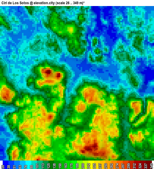 Cirí de Los Sotos elevation map
