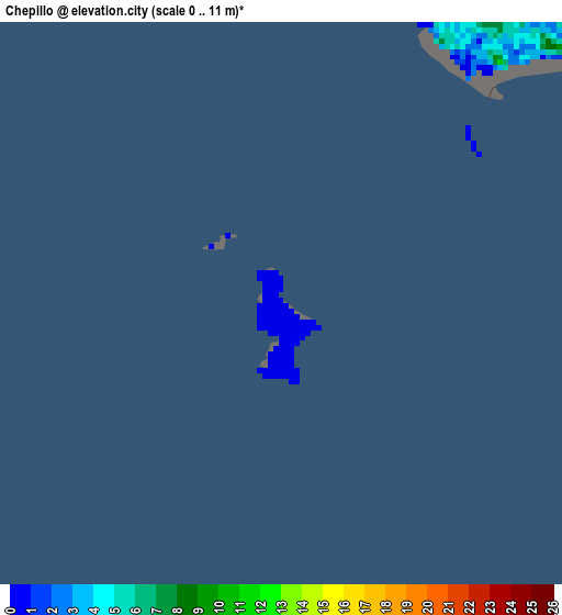 Chepillo elevation map