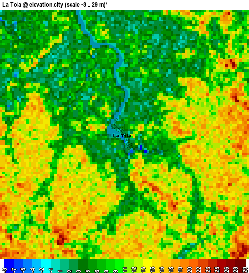 La Tola elevation map