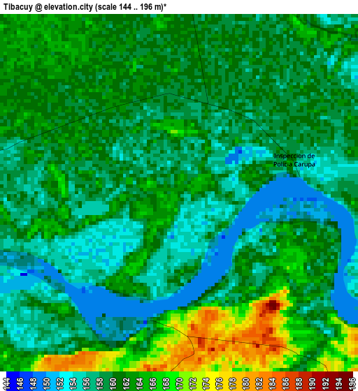 Tibacuy elevation map