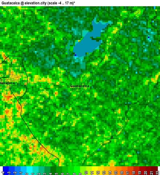 Guatacalca elevation map
