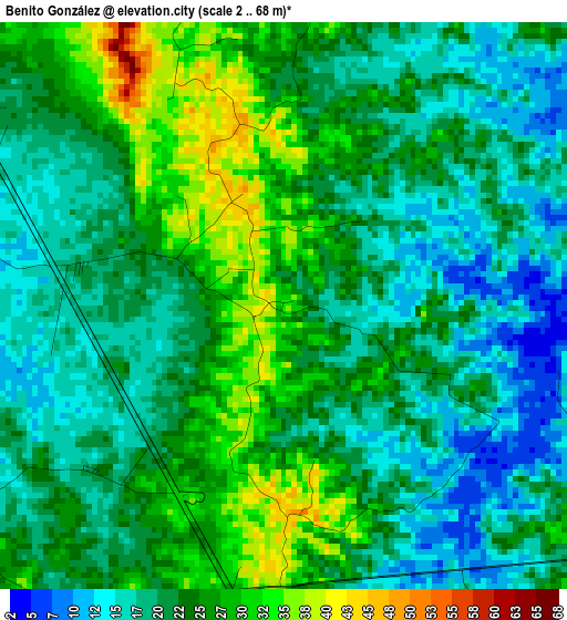 Benito González elevation map