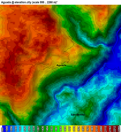 Aguada elevation map