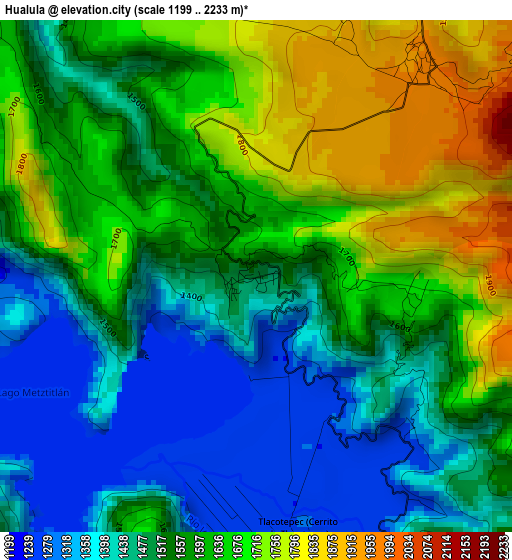 Hualula elevation map