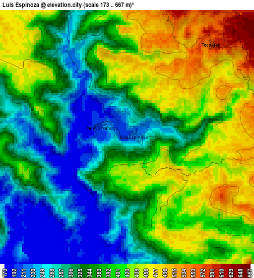 Luis Espinoza elevation map