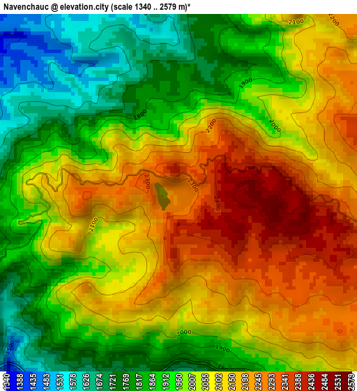Navenchauc elevation map