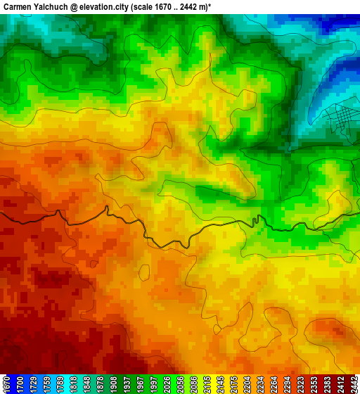 Carmen Yalchuch elevation map