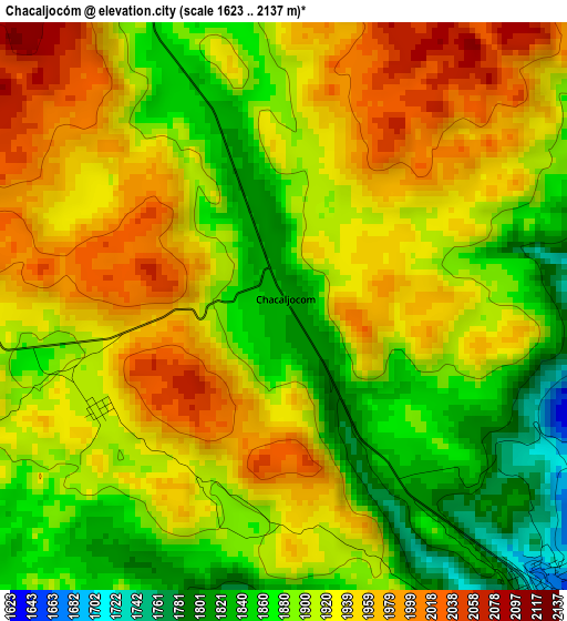 Chacaljocóm elevation map