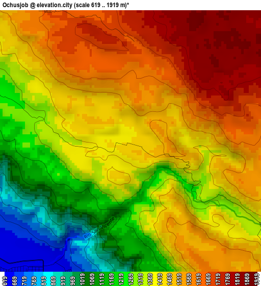 Ochusjob elevation map