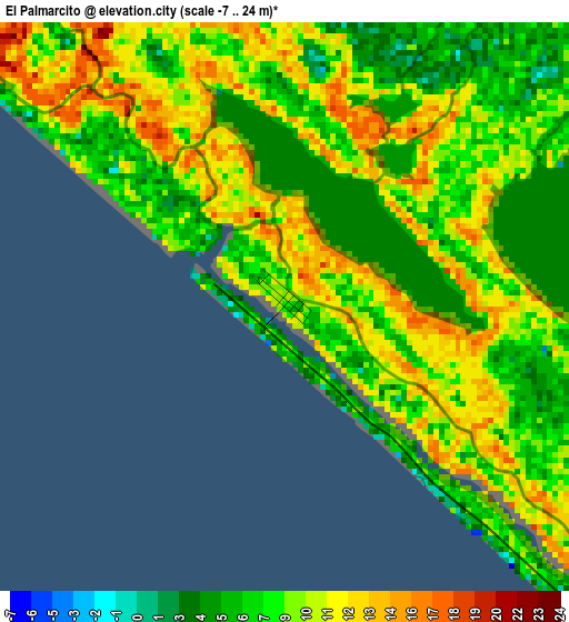 El Palmarcito elevation map