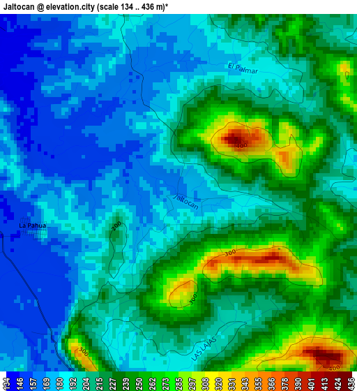 Jaltocan elevation map