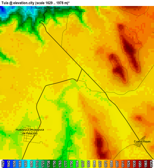 Tula elevation map