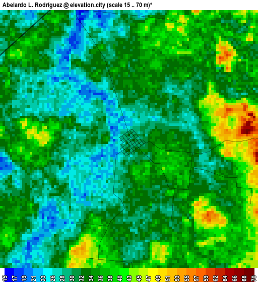 Abelardo L. Rodríguez elevation map