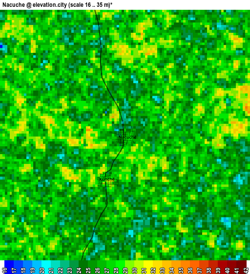 Nacuche elevation map