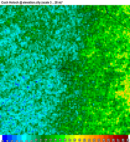 Cuch Holoch elevation map