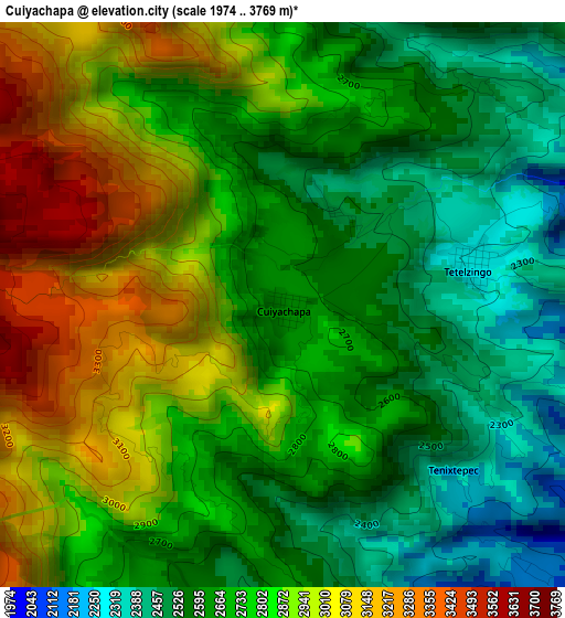 Cuiyachapa elevation map