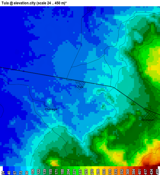 Tula elevation map