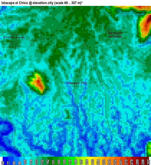 Ixtacapa el Chico elevation map