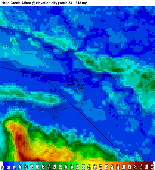 Helio García Alfaro elevation map