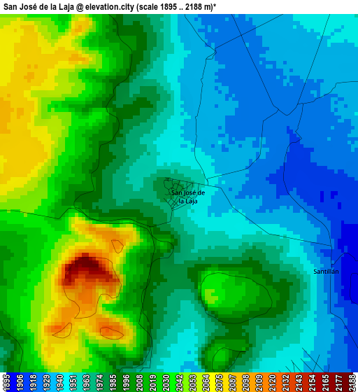 San José de la Laja elevation map