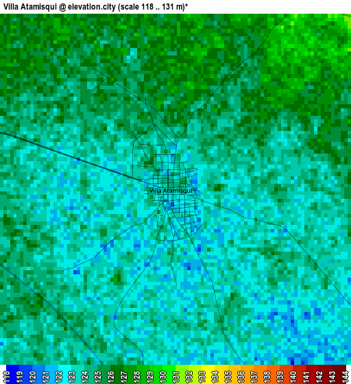 Villa Atamisqui elevation map
