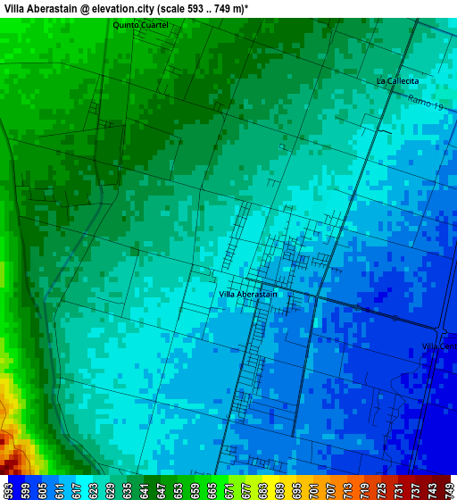 Villa Aberastain elevation map