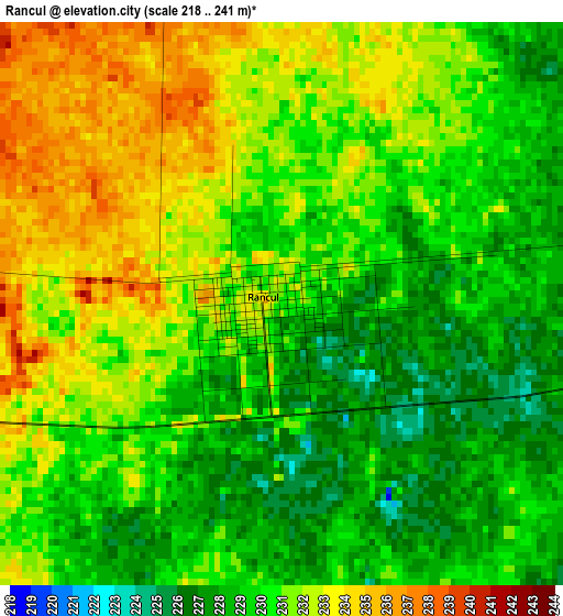 Rancul elevation map