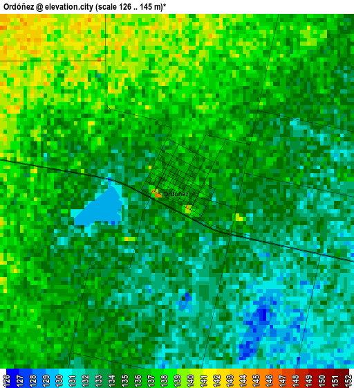 Ordóñez elevation map