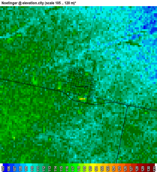 Noetinger elevation map