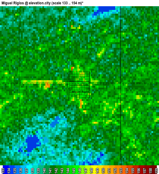 Miguel Riglos elevation map