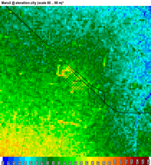 Marull elevation map
