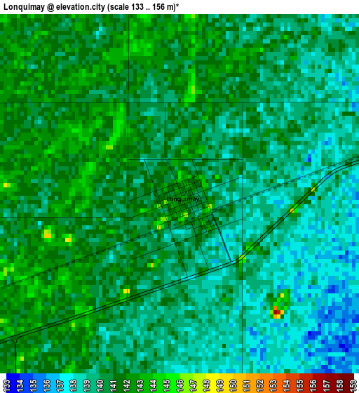 Lonquimay elevation map