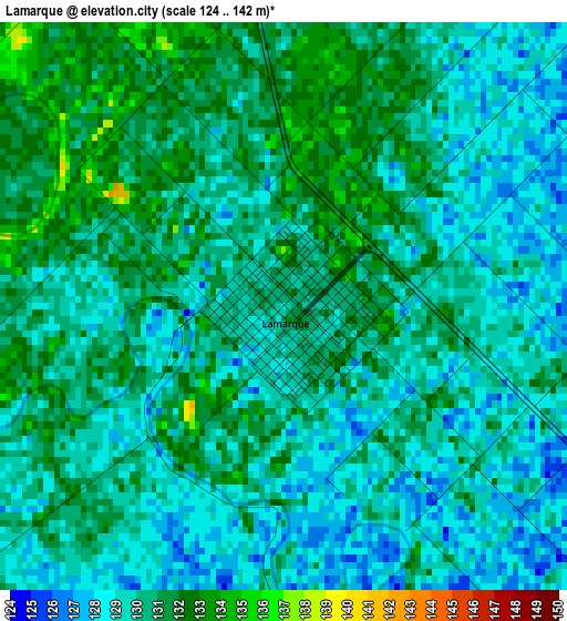 Lamarque elevation map