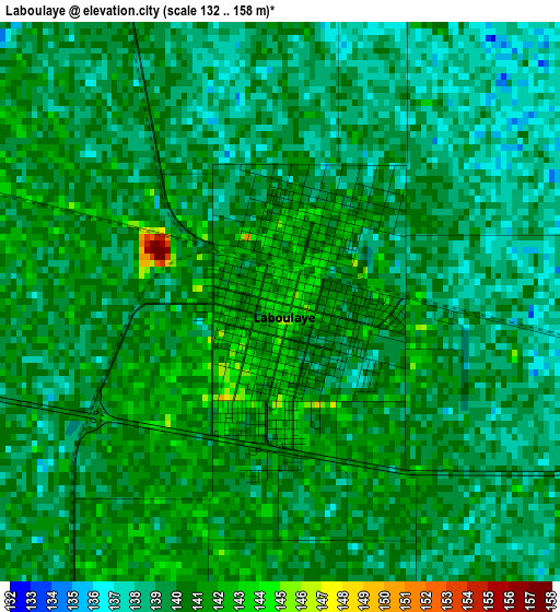 Laboulaye elevation map