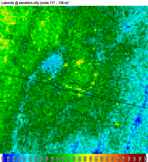 Laborde elevation map