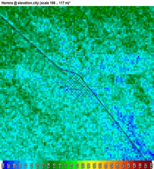 Herrera elevation map