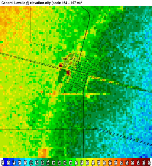 General Levalle elevation map