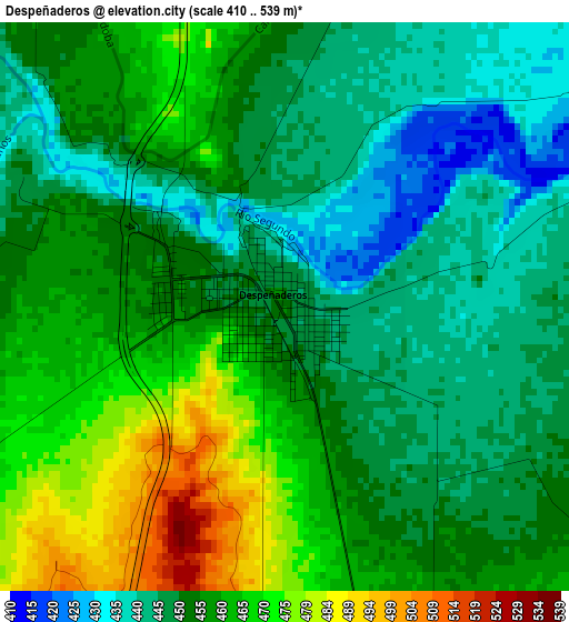 Despeñaderos elevation map