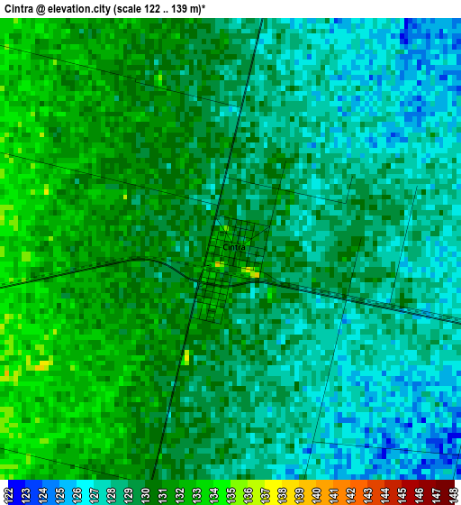 Cintra elevation map