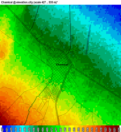 Chamical elevation map