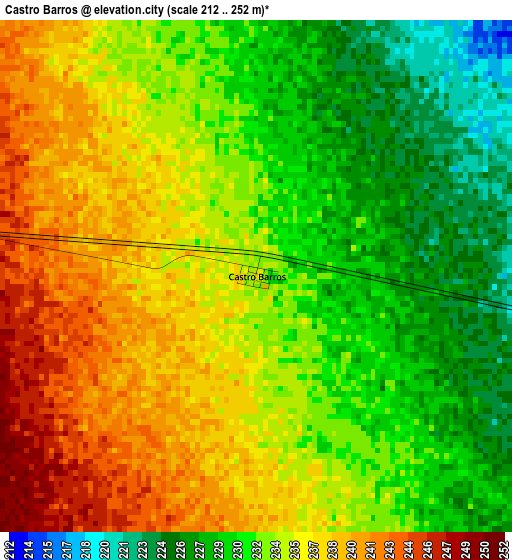 Castro Barros elevation map