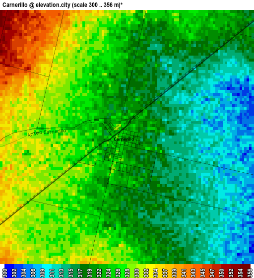 Carnerillo elevation map