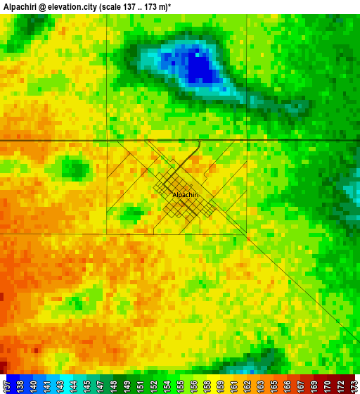 Alpachiri elevation map