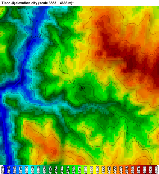 Tisco elevation map