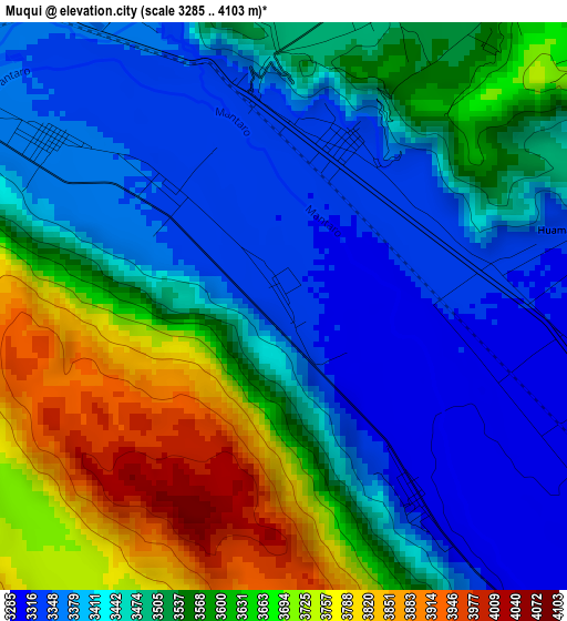 Muqui elevation map